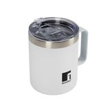 Bergner - White Stainless Steel Travel Mug - 350 ml Capacity - Leak-proof - Hygienic - Drop Resistant - Temperature Retaining