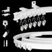Tringle à rideaux flexible pour montage au plafond et au mur - 3,66 mètre