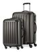 HAUPTSTADTKOFFER Alex Kofferset van 2 harde schaal, glanzend, middelgrote koffer 65 cm + handbagage 55 cm, 74 + 42 liter, TSA, grafiet