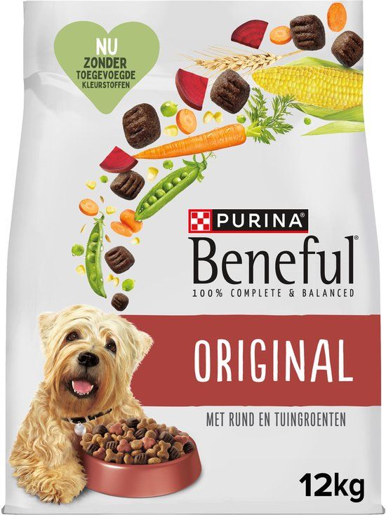 Beneful Original - Hondenvoer - Rund & Tuingroenten - 12 kg