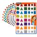 CLEOPATRE Holografische geometrische stickers, 8 kleuren, verpakking met 10 vellen (480 stickers)