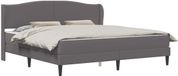 vidaXL Bedframe met hoofdeinde Grijs 180 x 200 cm Kunstleer