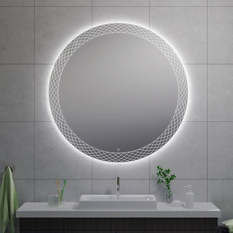 Wiesbaden Badkamerspiegel Deco Rond met LED Verlichting Condensvrij 120 cm - Wit