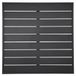 OEM Tafelblad aluminium zwart 700 mm vierkant