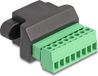 Delock RJ45 jack to Terminal Block Adapter for Installation 8 pin 2-part