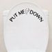 Jumada's - Sticker WC - Put Me Down - Abattant - Noir