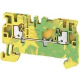 Weidmüller 1552680000 Borne 3.5 mm Ressort de serrage Vert, Jaune 50 pièce(s) Pièce