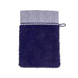 Möve Brooklyn Washandje met visgraatrand, 85% katoen, 10% viscose, 5% linnen, 15 x 20 cm