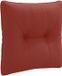 vidaXL Rugkussen PUTTEN 100% Polyester Rood 40 x 40 x 10 cm