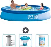 Intex Easy Set Zwembad - Rond - 366 x 76 cm - Blauw - Incl. Filterpomp
