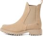 Tamaris - Dames - Laarzen - Chelsea boots - Leer - Cream - Maat 37