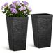 VEVOR Bloempot 300x300x580 mm 2-Pack, Zwart