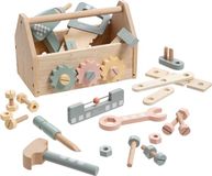 howa® Toolbox for Kids with 45 Wooden Accessories