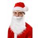 Henbrandt Kerstman baard - wit - polyester - elastiek band - kerstmanbaard