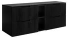 3xE living Meuble sous-vasque 140 cm, noir