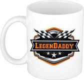 Bellatio Decorations Vader/papa cadeau mok - LegenDaddy - oranje - 300 ml - verjaardag