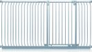 Safetots Hoog Klemhek Elite, 207cm - 216cm, Mat Grijs, Hoog 96.8cm