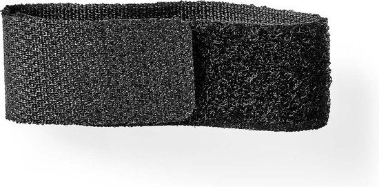 Nedis Kabelmanagement - Klittenband - 6 Stuks - Nylon - Zwart