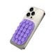 Celly Rectangular Mobile Phone Suction Cup with 22 Silicone Suction Cups, Versatile Phone Holder, Purple, 9 x 6 cm