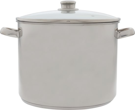 BEKA Meteor Marmiet Met Glazen Deksel - Inox - 13L - Ã˜ 28 cm