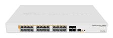 Mikrotik CRS328-24P-4S+RM - Managed Gigabit Ethernet PoE Switch - 24x RJ45, 4x SFP+, 1U - White