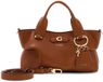 GUESS Suzy Mini 3 Compartment Satchel Handtas Schoudertas Cognac Bruin