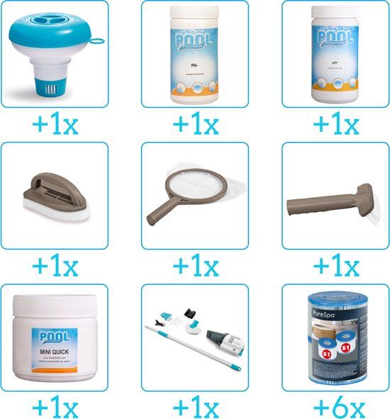 Spa Onderhoudsset - Compleet Onderhoudspakket (9-delig) - Pool Power