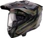 Caberg Tanami Ranger, casque d'aventure, couleur: Mat Noir/Vert Foncé/Orange, taille: XL