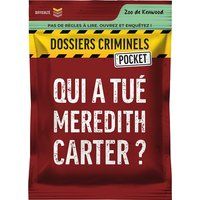 Asmodee Dossiers Criminels Pocket 1 Qui a tué Meredith Carter ? Franstalige Versie