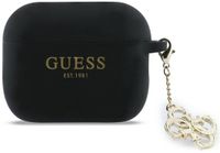 Guess Siliconen Hoesje Met 4G-Charm Voor Airpods Pro 3-Koptelefoon