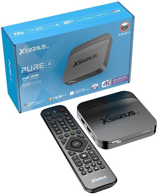 Xsarius Pure 4 Streaming Box 4K UHD