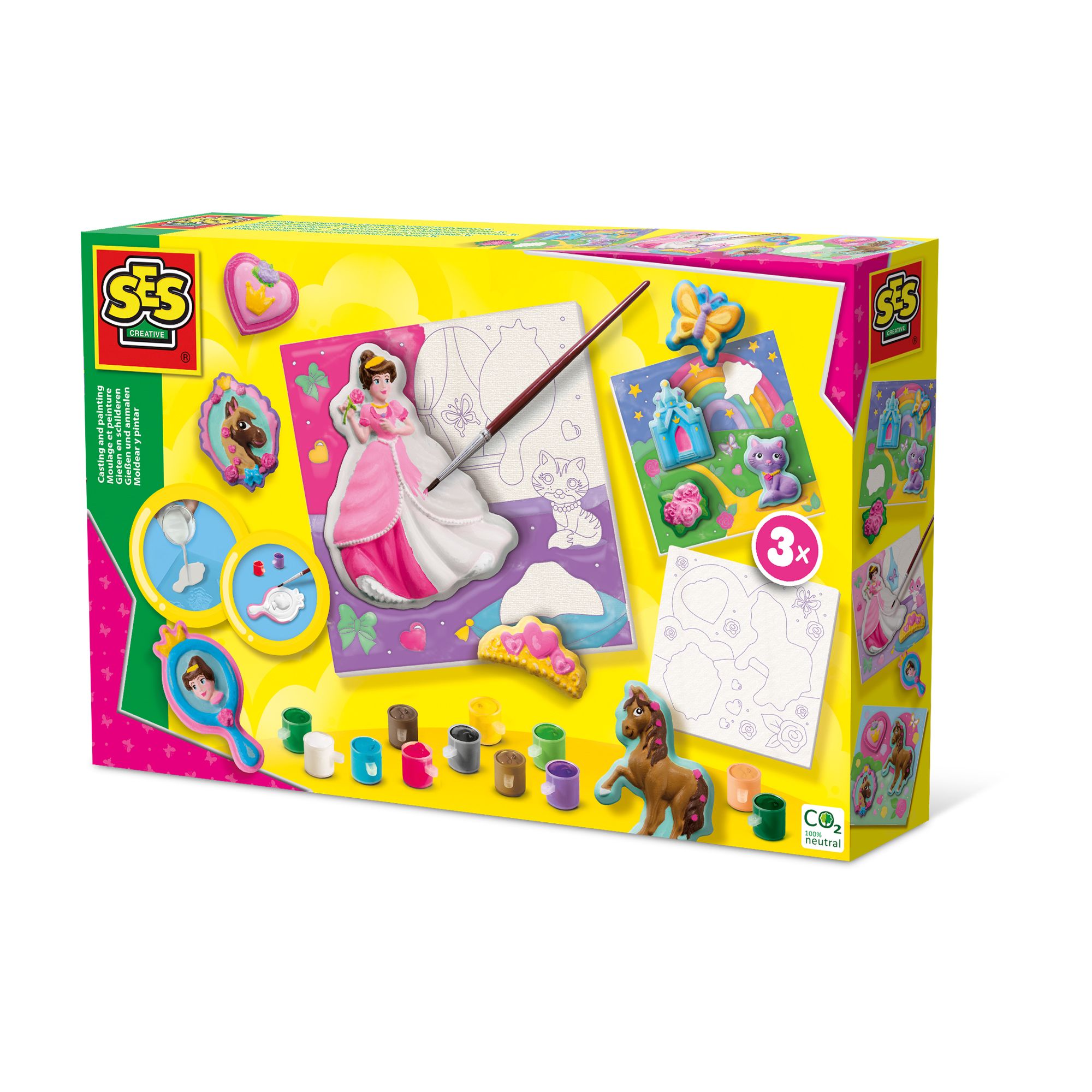 SES - Gieten en Schilderen - Canvassen om te schilderen prinsessen 3x - 5+ jaar