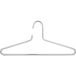 POHL Metalen hanger Peter stijf - kleerhanger metaal met broekstang - 2-in-1 kleerhanger en broekhanger, verchroomd staal