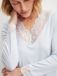 CALIDA Dames Pyjama Lange Mouw Effen Tencel Modal Elastaan Lichtblauw S