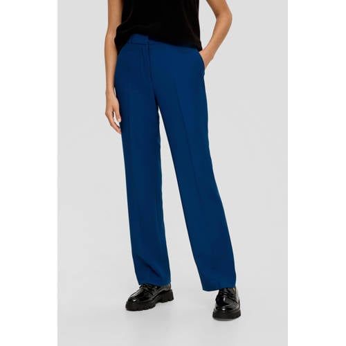 s.Oliver BLACK LABEL Regular Fit Pantalon - Blauw