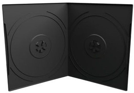 MediaRange pocket-sized DVD-Videobox 7mm 2dvd zwart 50 stuks
