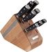 Diamant Sabatier Integra Messenblok - 8-Delig - Naturel Eikenhout - RVS