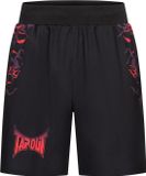 Tapout Taproot Shorts Heren Zwart/Rood/Aubergine - 3XL