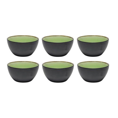 Studio Tavola Kommen Corfu ø 14 cm - 6 Stuks - Groen - Aardewerk