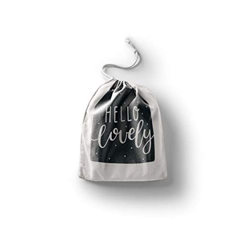 Le Jardin du Lin - Katoenen tas met trekkoord - 20 x 30 cm