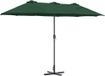 Syfax Tuinparasol 370 x 197 x 239 cm Polyester en Aluminium Groen