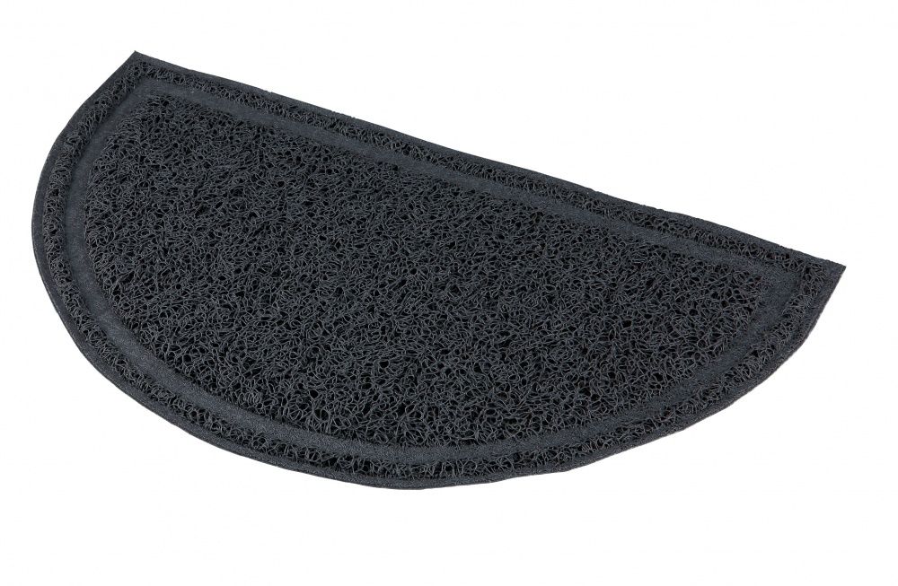 Brekz Kattenbakmat Halfrond - Antraciet - 41 x 25 cm