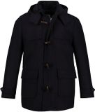 JP 1880 - Hommes - Manteau Duffel imperméable boutons en bois - Bleu marine foncé - Taille 6XL