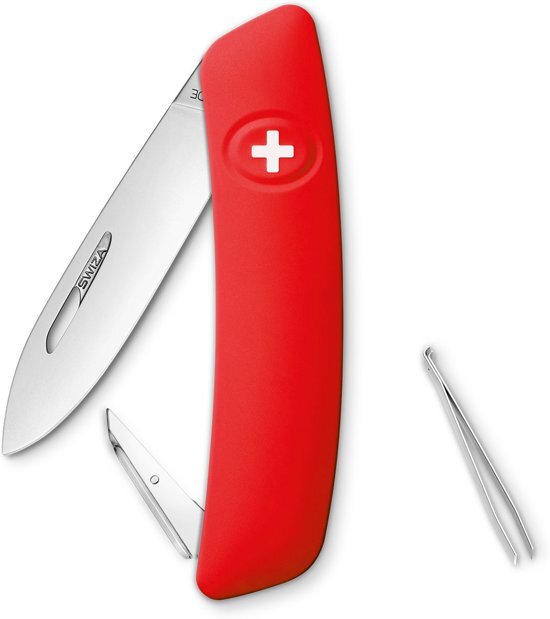 - Swiza D00 Zakmes Rood (Red) Boxverpakking