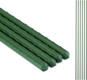 Relaxdays Set van 10 plantenstokken - 100 cm - Ø 10 mm - Stalen kern - Kunststof buitenkant