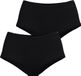 Björn Borg dames Soft Touch Highwaist Briefs - slip hoge taille (2-pack) - zwart