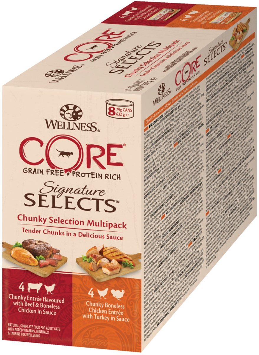 Wellness Core Signature Selects Chunky Multi-Pack Mix 8x79 g