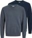 JACK&JONES JJEBASIC KNIT CREW NECK 2PK MP Heren Trui - Navy Blazer - XL