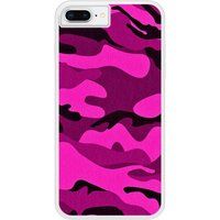 iPhone 7 Plus Camouflage rose bedrukt siliconen hoesje