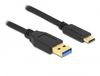 Delock 84006 USB-kabel USB 3.2 Gen 1 (3.1 Gen 1) 3 m USB A USB C Zwart